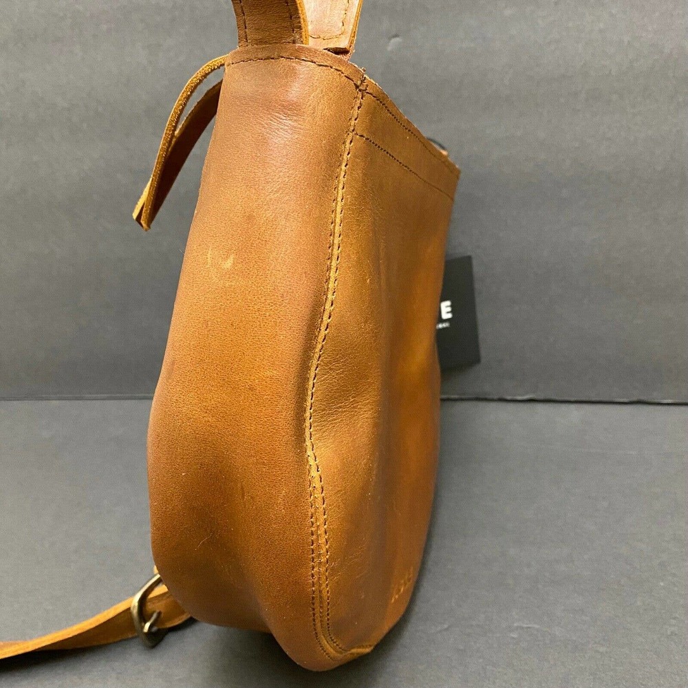 Able Naomi Saddlebag Purse Whiskey Adjustable Crossbody Zippered - Picture 10 of 10